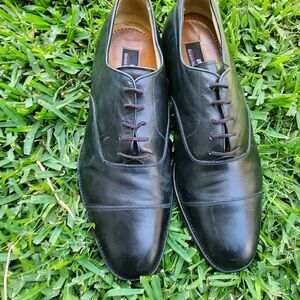 Hickey Freeman Oxford Leather Shoes Size 10.5Dl